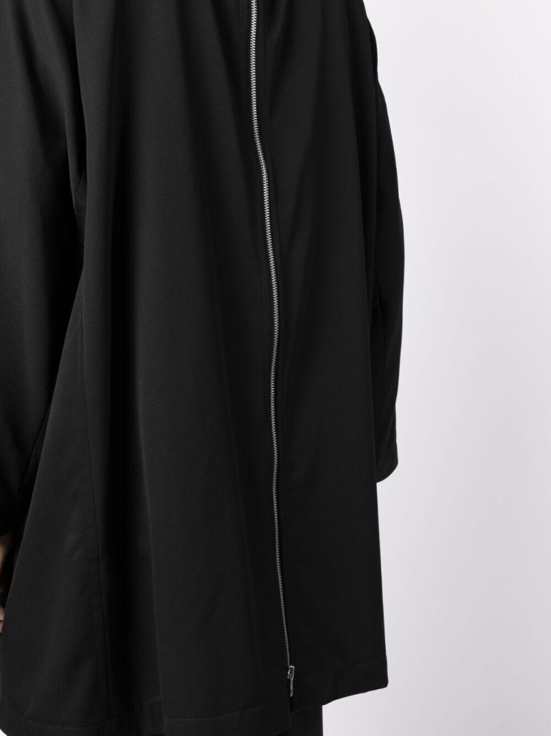 Black Double Breasted Wool Coat