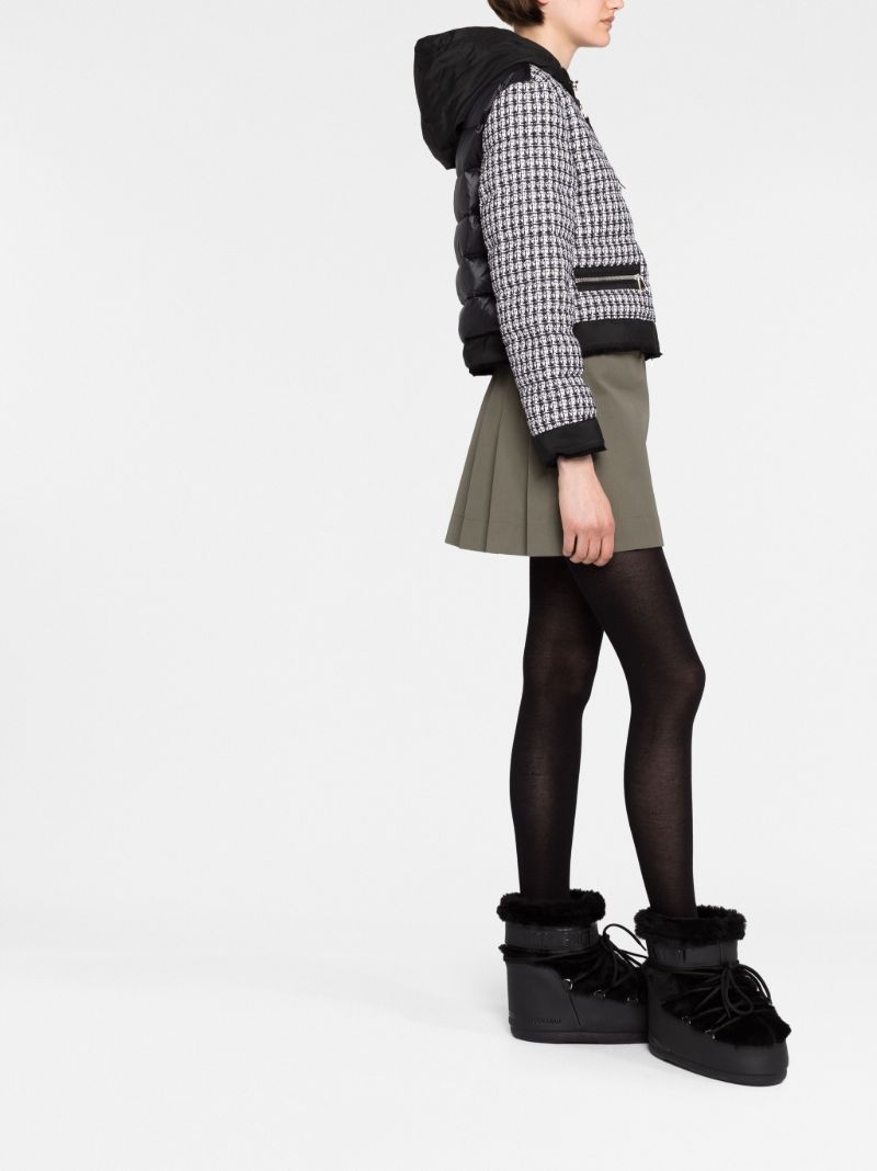 Black Remonay Tweed Down Jacket