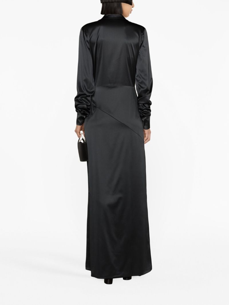 Black Karma Flower Shirt Dress