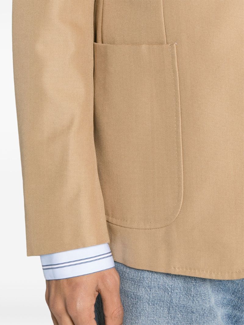 Beige Single-breasted Blazer