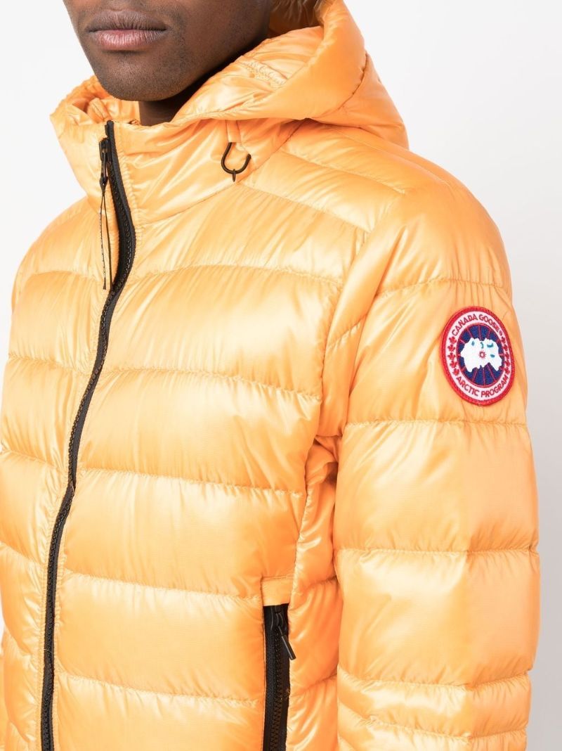 Yellow Crofton Hooded Quilted Jacket
