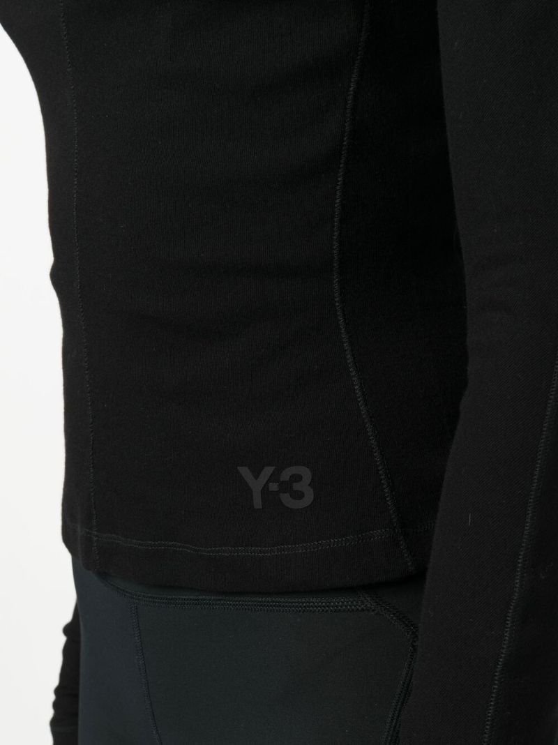 Black Logo-print Long-sleeve Top