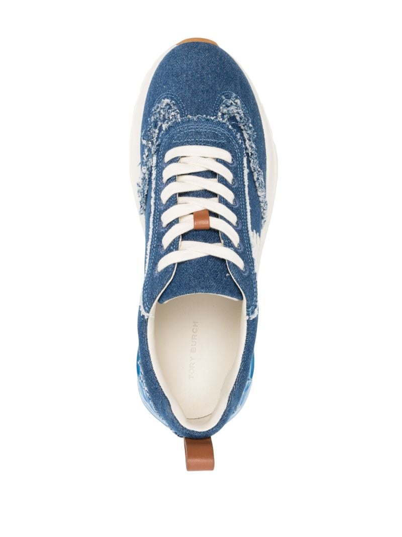 Blue Logo Patch Sneakers