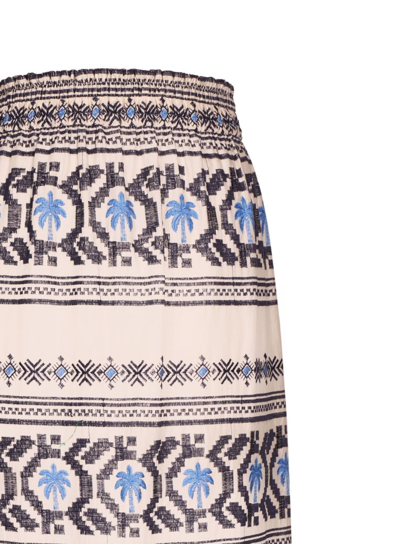 Neutral Namtrik Maxi Skirt