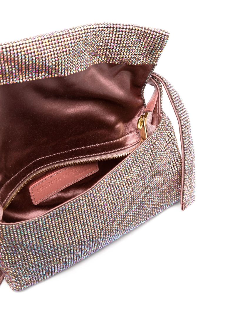 Pink Vitty La Mignon Crystal Shoulder Bag