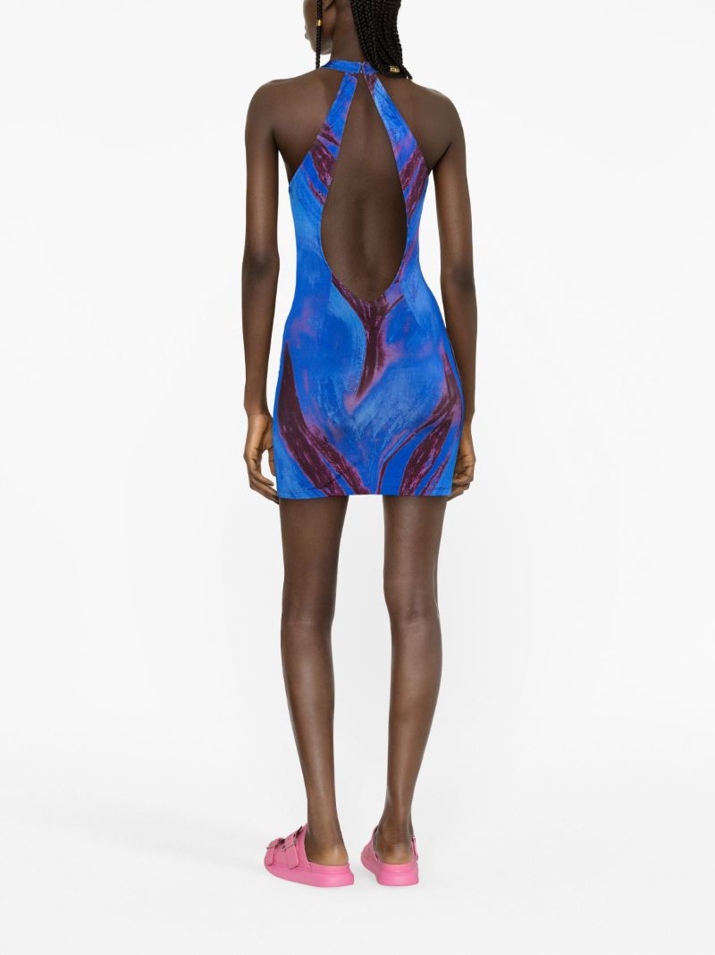 Blue High Sea Mini Dress