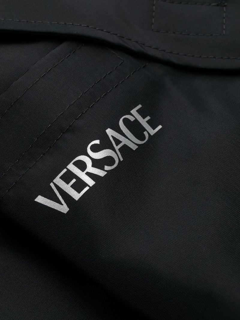 Black Tapered Cargo Trousers