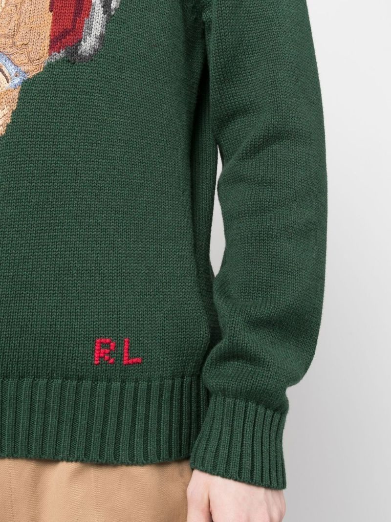 Green Polo Bear Sweater