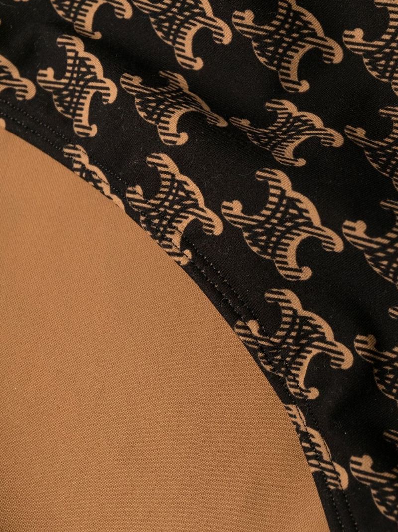 Brown Triomphe Monogram Swimsuit
