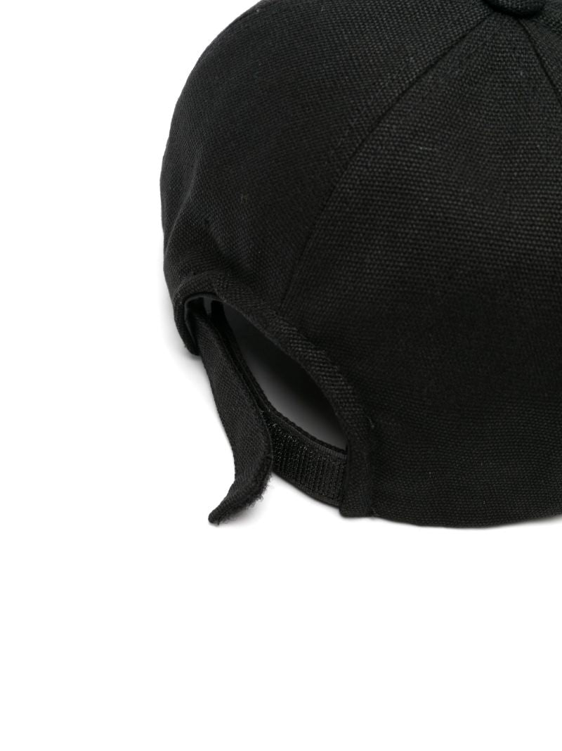Black Tyron Logo-embroidered Cotton Baseball Cap