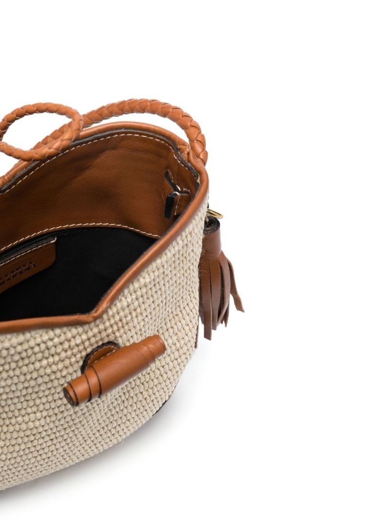 Neutral Tyag Woven Cross Body Bag