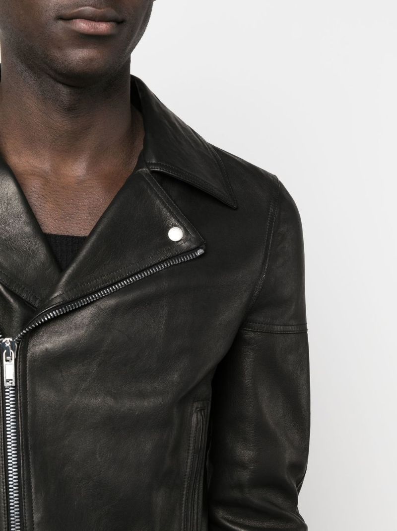 Black Dracubiker Leather Jacket