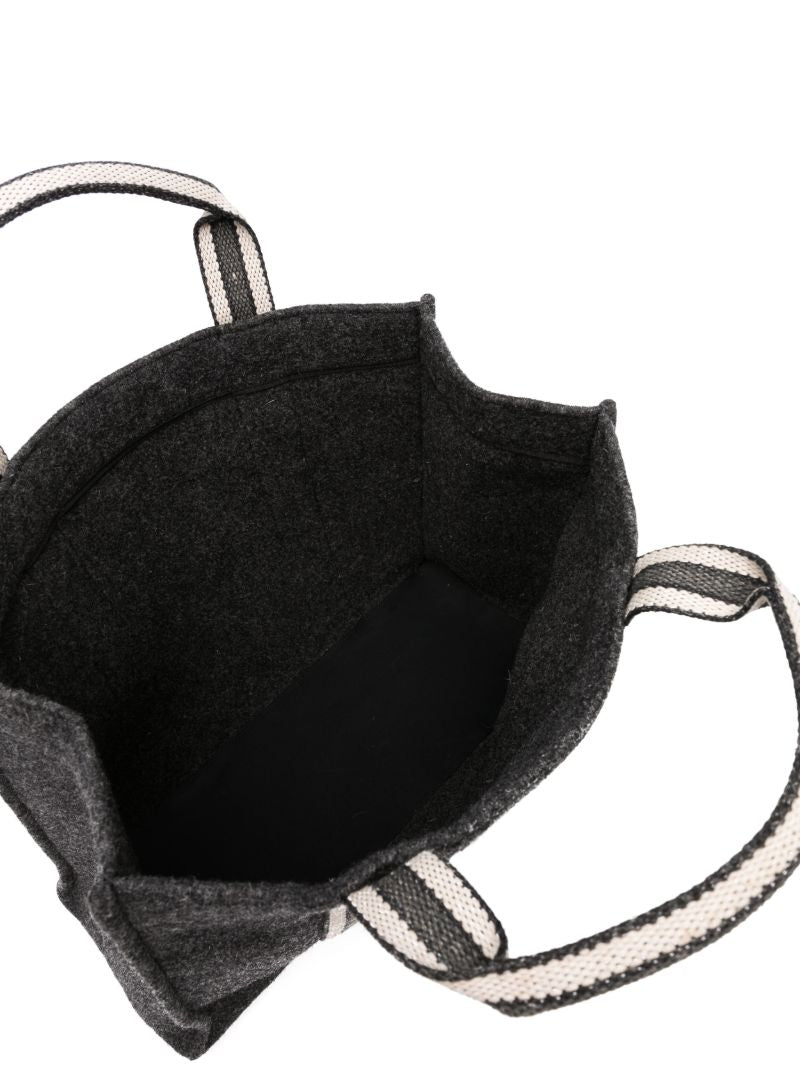 Grey Puebla Small Wool Tote Bag