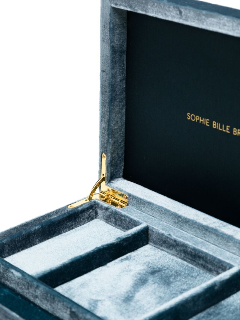 Blue TrÃ_x0083_©sor Velvet Jewellery Box