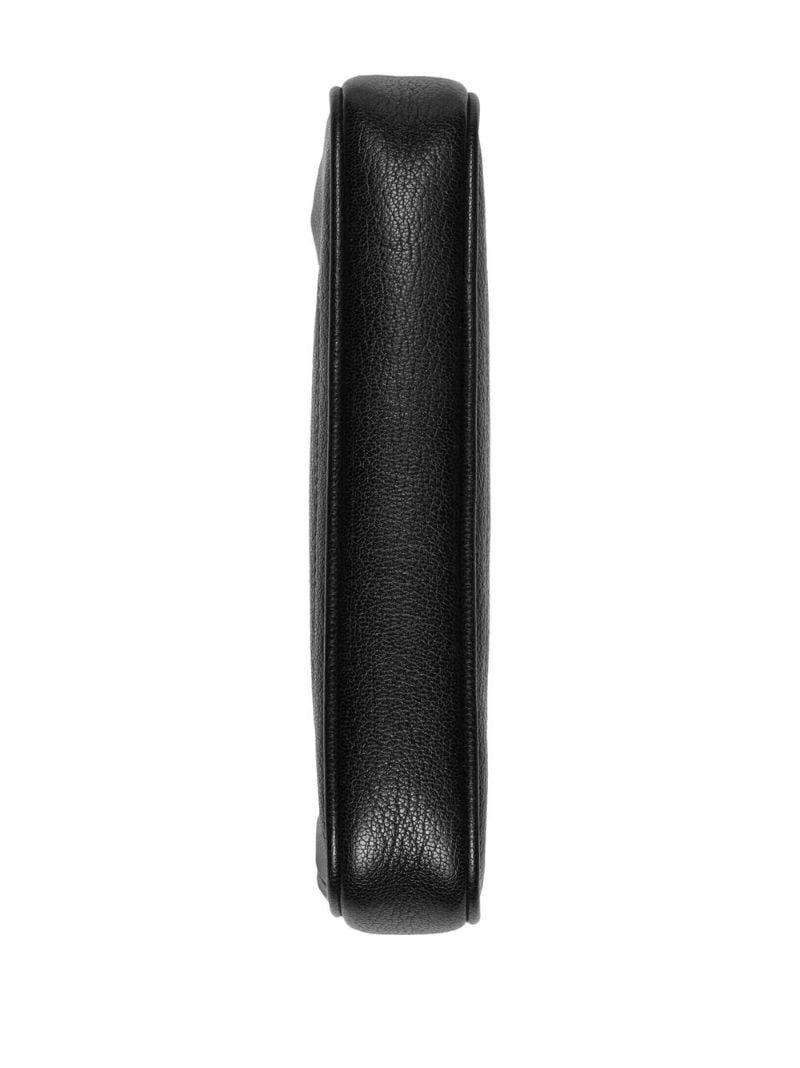 Black Aphrodite Leather Shoulder Bag