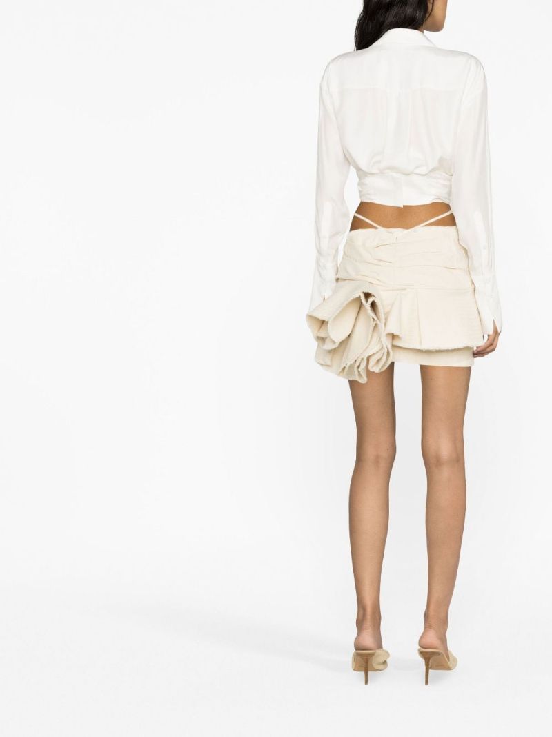 Neutral La Mini Jupe Artichaut Mini Skirt