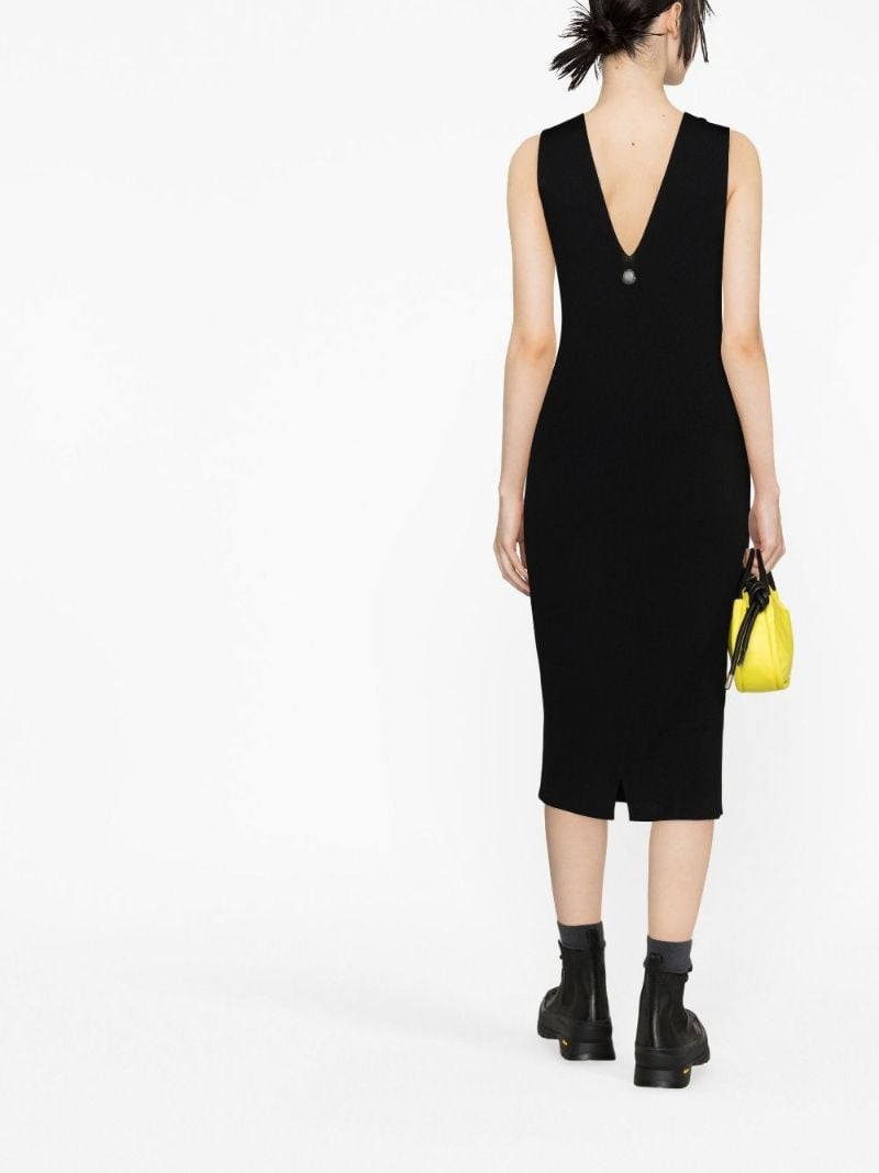 Black Knitted Midi Dress