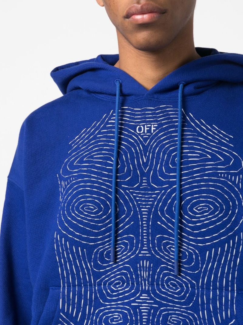 Blue Body Stitch Skate Hoodie