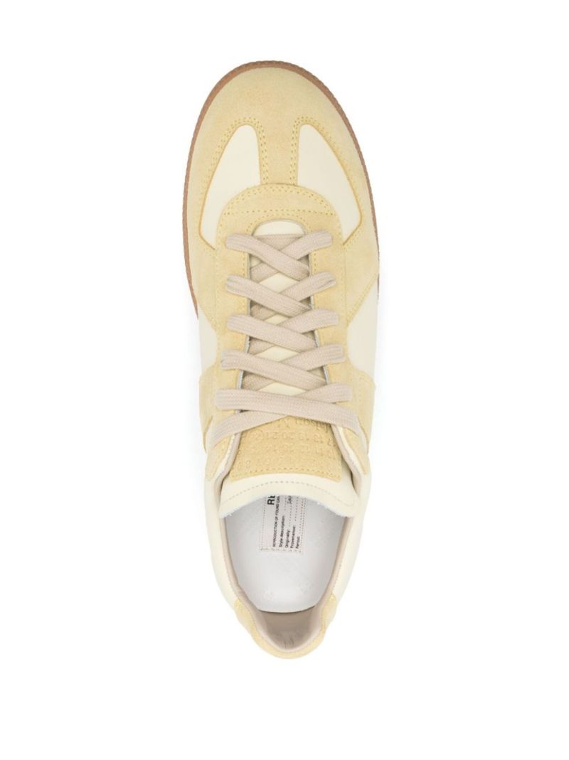 Yellow Replica Leather Sneakers