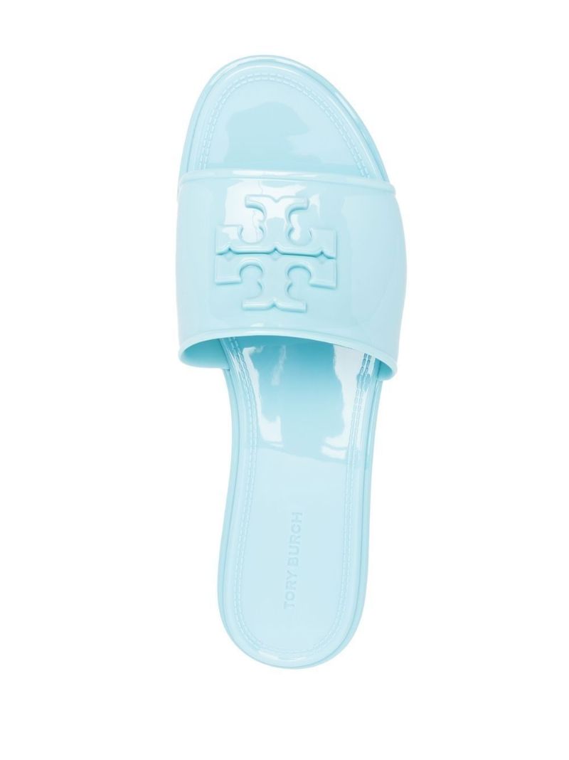 Blue Eleanor Jelly Slide Mules