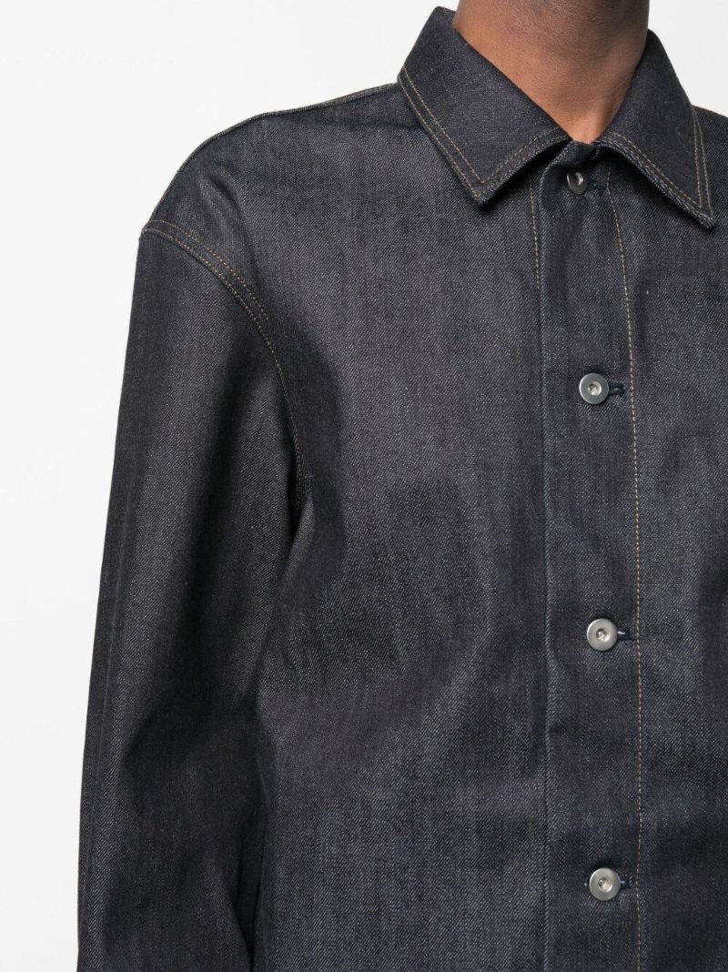 Blue Long Sleeve Denim Shirt