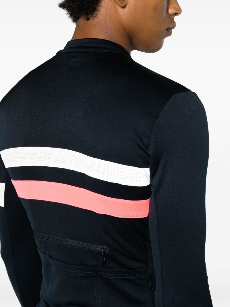 Blue Brevet Stripe Jersey Top