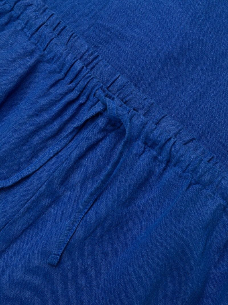 Blue Lounge Linen Trousers