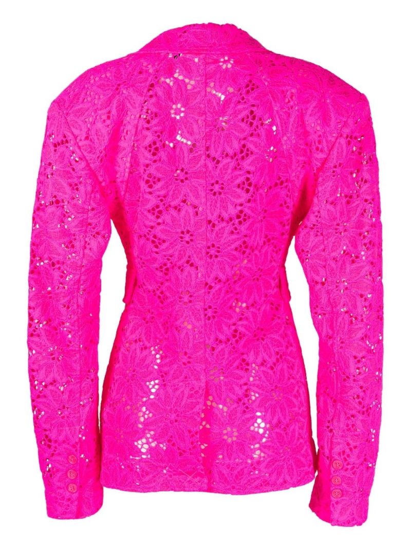 Pink Larelle Crochet Blazer