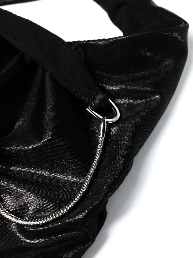 Black Low-rise Bikini Bottoms