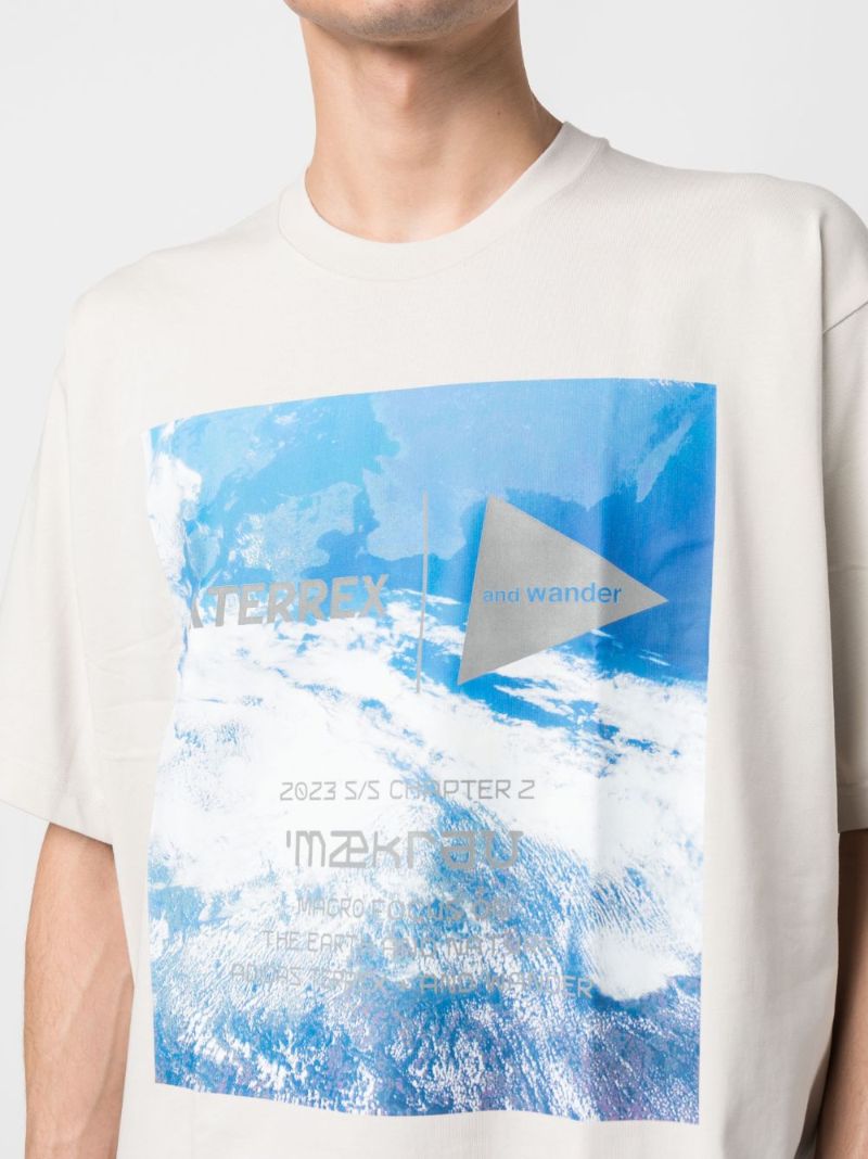 X and Wander Neutral Terrex Graphic Print T-shirt
