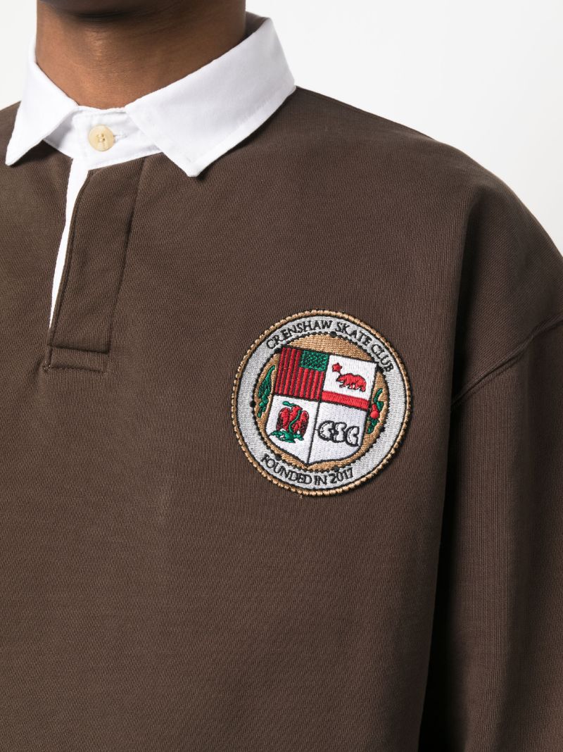 X Browns Emblem Logo Rugby Shirt