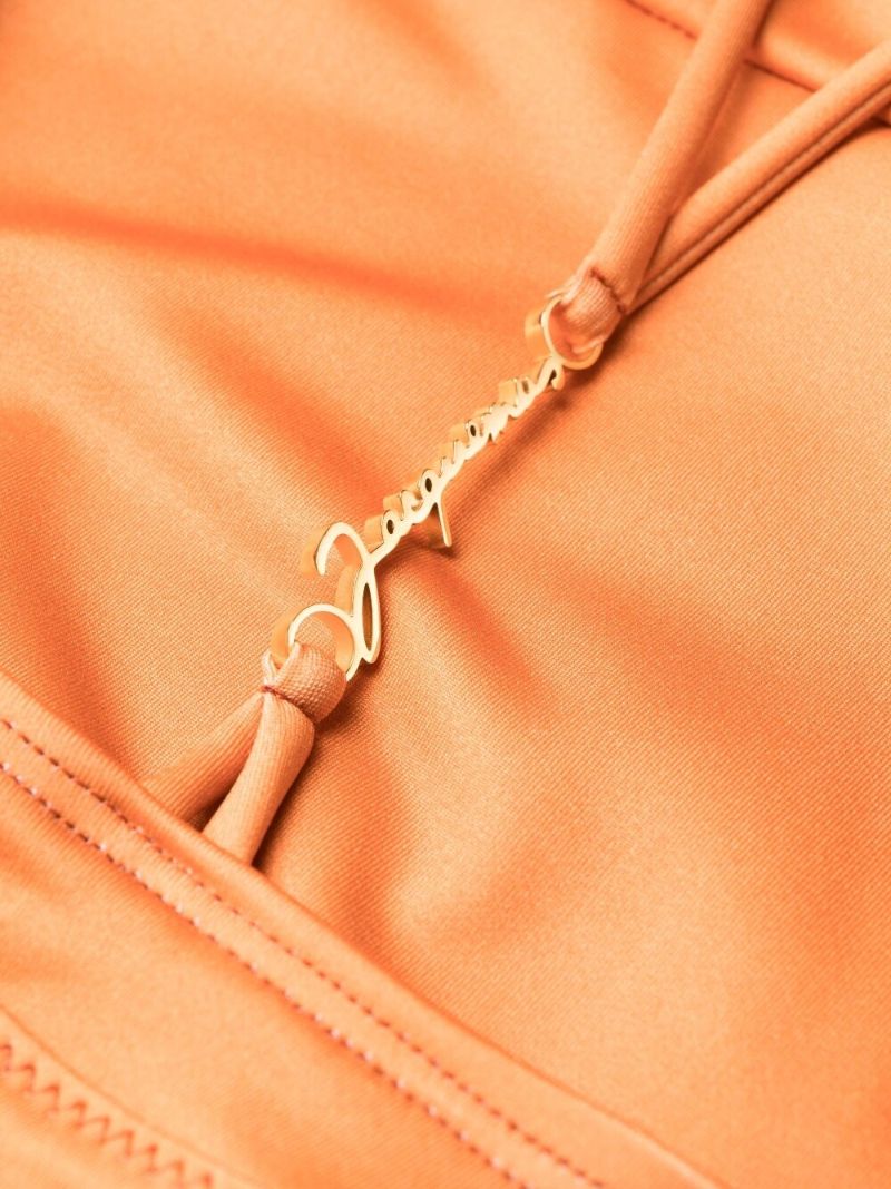 Orange Le Maillot Signature Printed Swimsuit