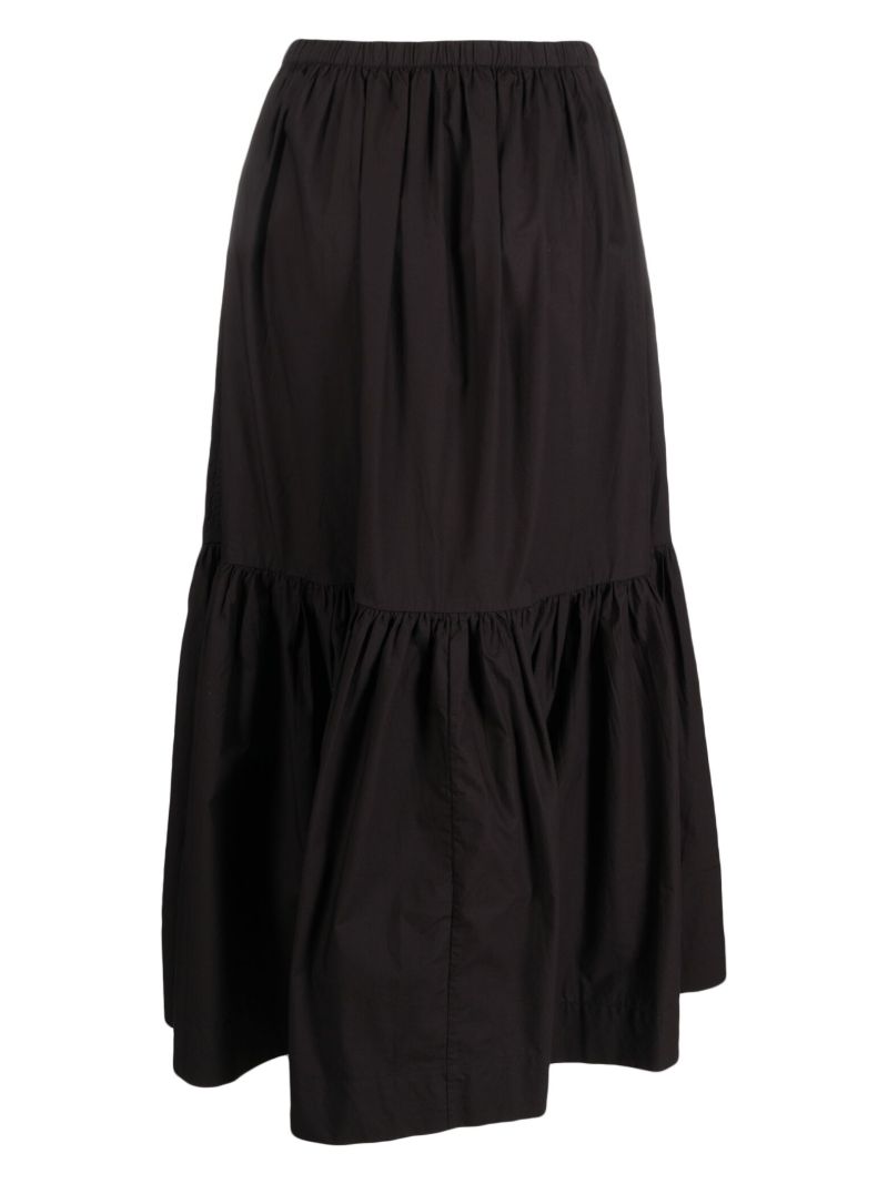 Black Organic-cotton Maxi Skirt
