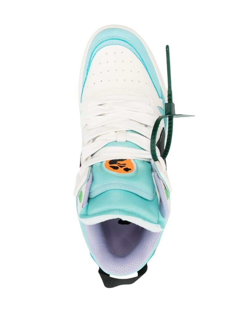 Blue Sponge Mid Top Sneakers
