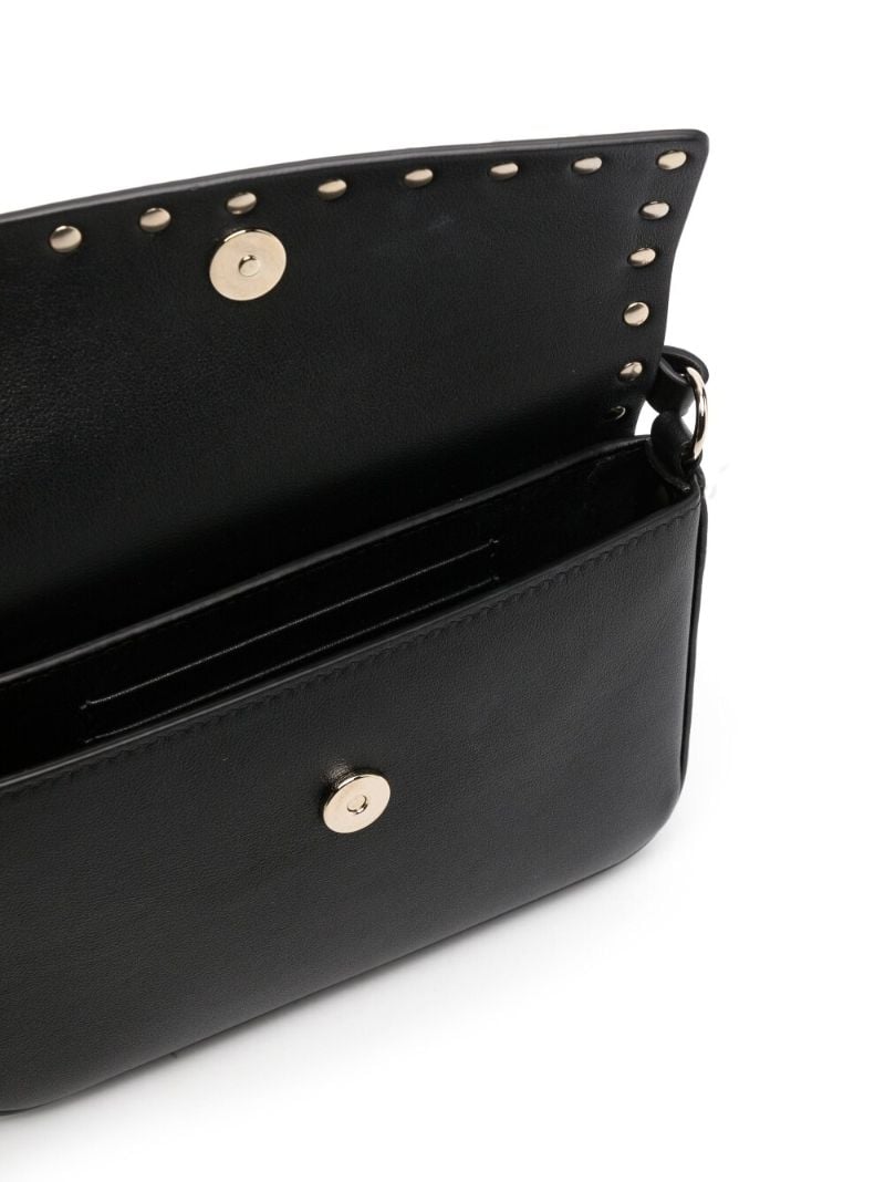Black Rockstud-embellished Shoulder Bag