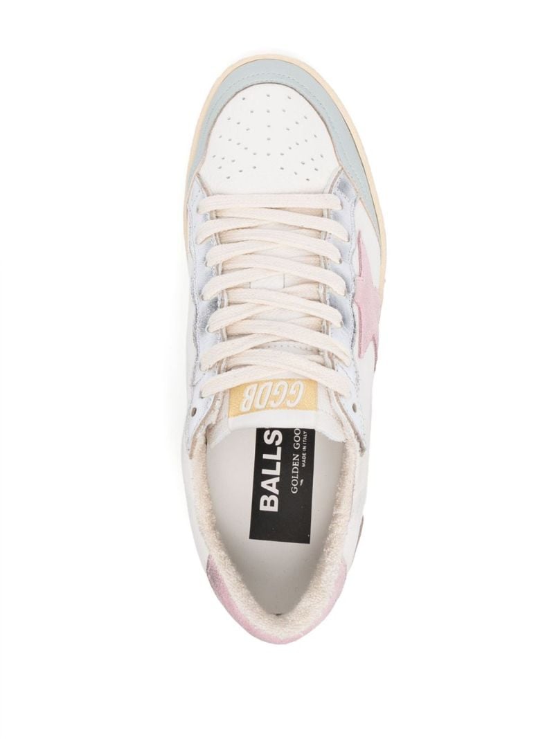 White Ball Star Leather Sneakers