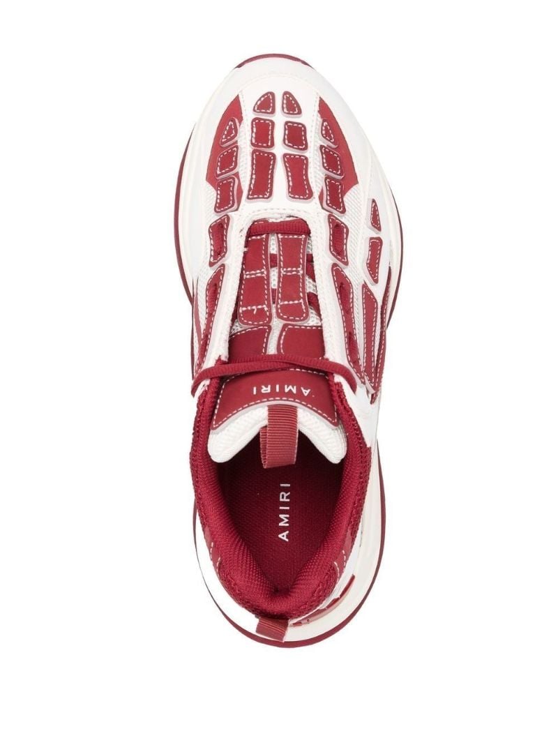 Red Bone Runner Panelled Sneakers