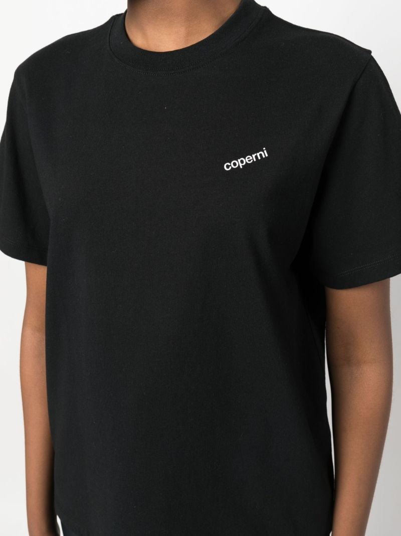Black Logo-print Cotton T-shirt
