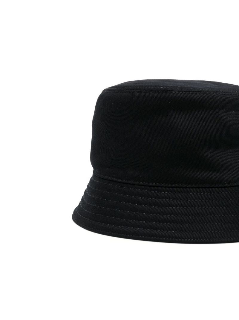 Black Logo-embroidered Bucket Hat