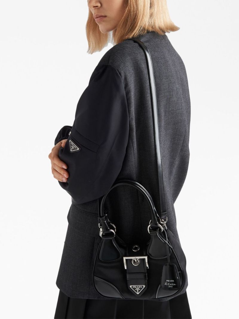 Black Moon Re-nylon Top Handle Bag