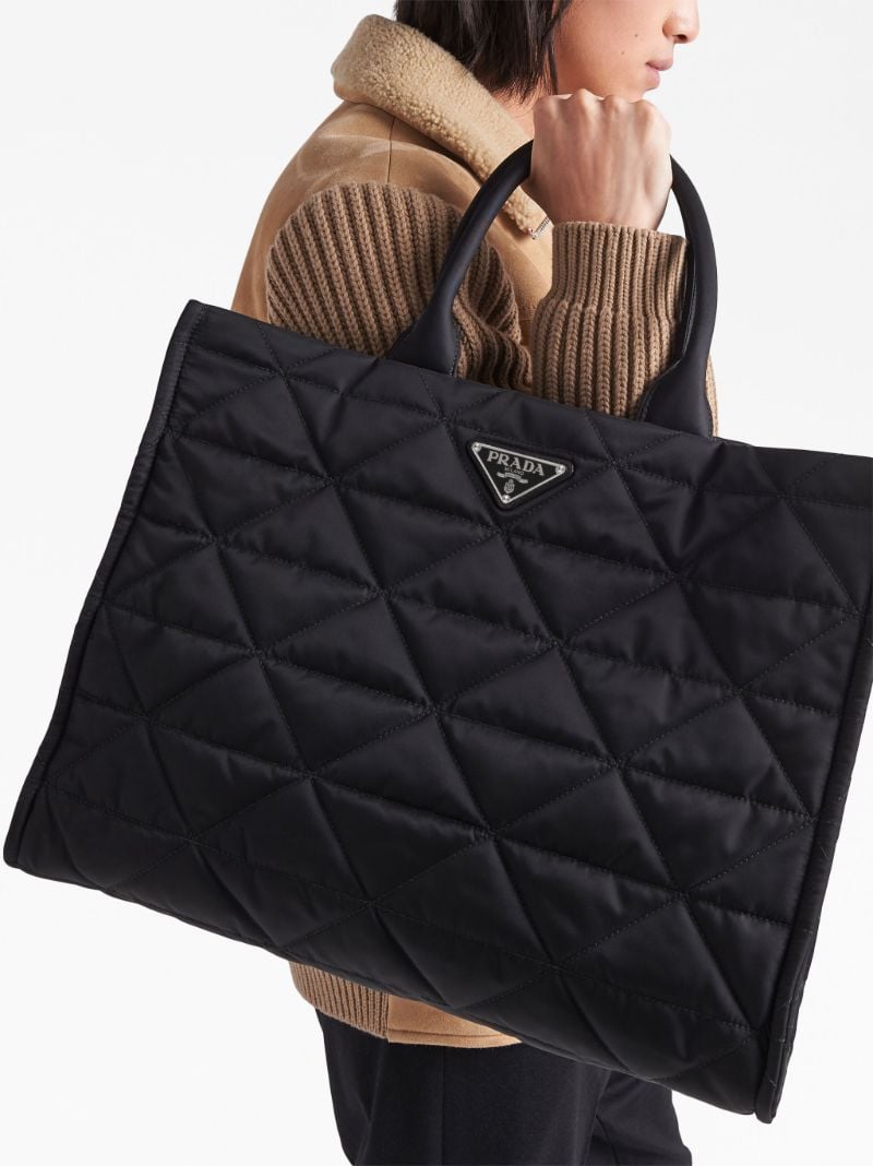 Black Re-nylon Tote Bag