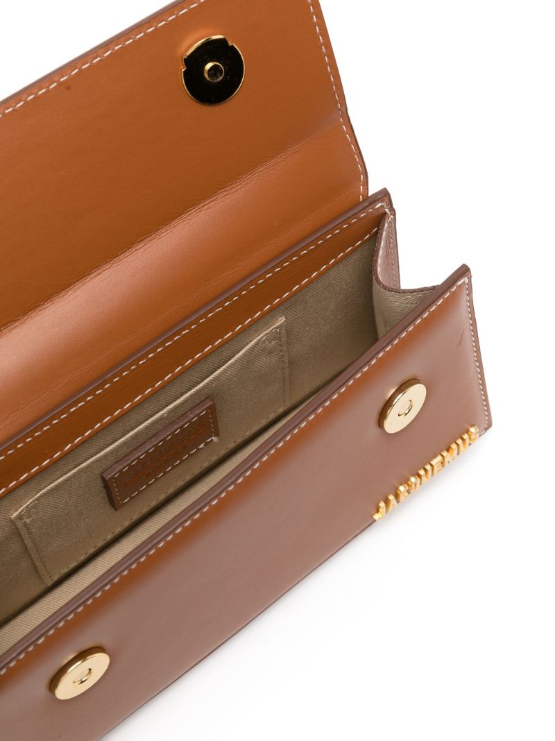 Brown Le Chiquito Long Leather Top Handle Bag