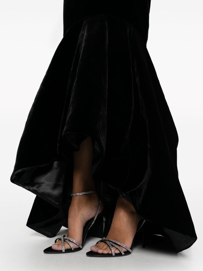 Black Velvet Mermaid Gown