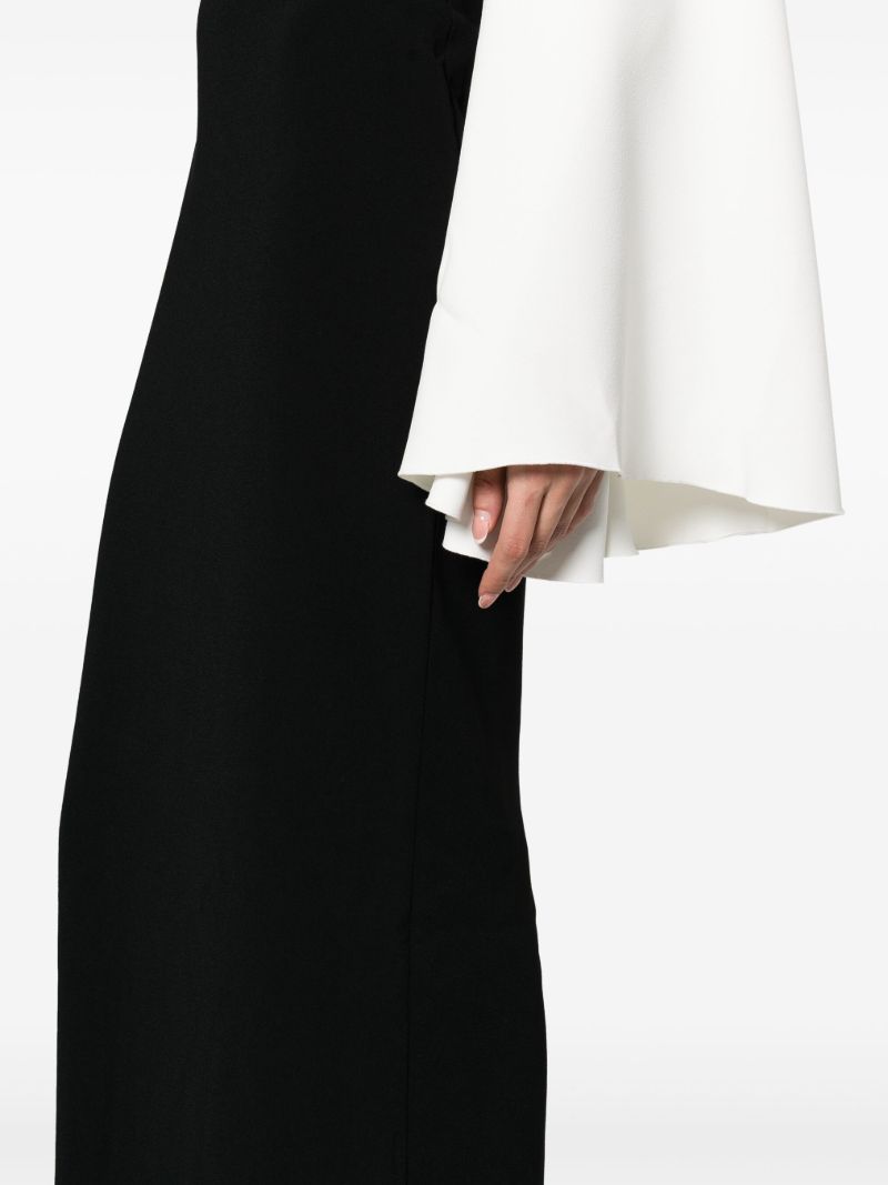 Black Elisa One-shoulder Dress