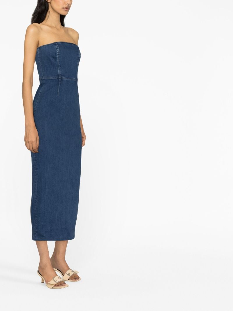 Blue Eugenia Denim Midi Dress