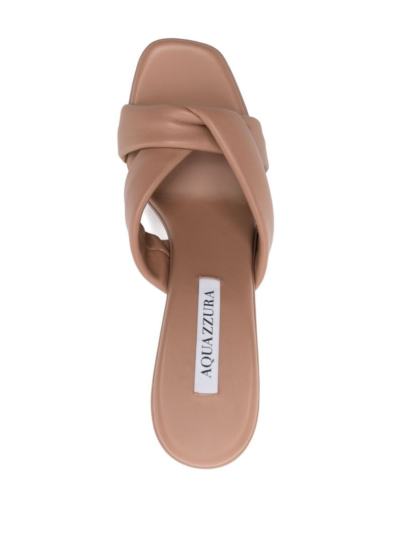 Brown Amore 95 Leather Mules