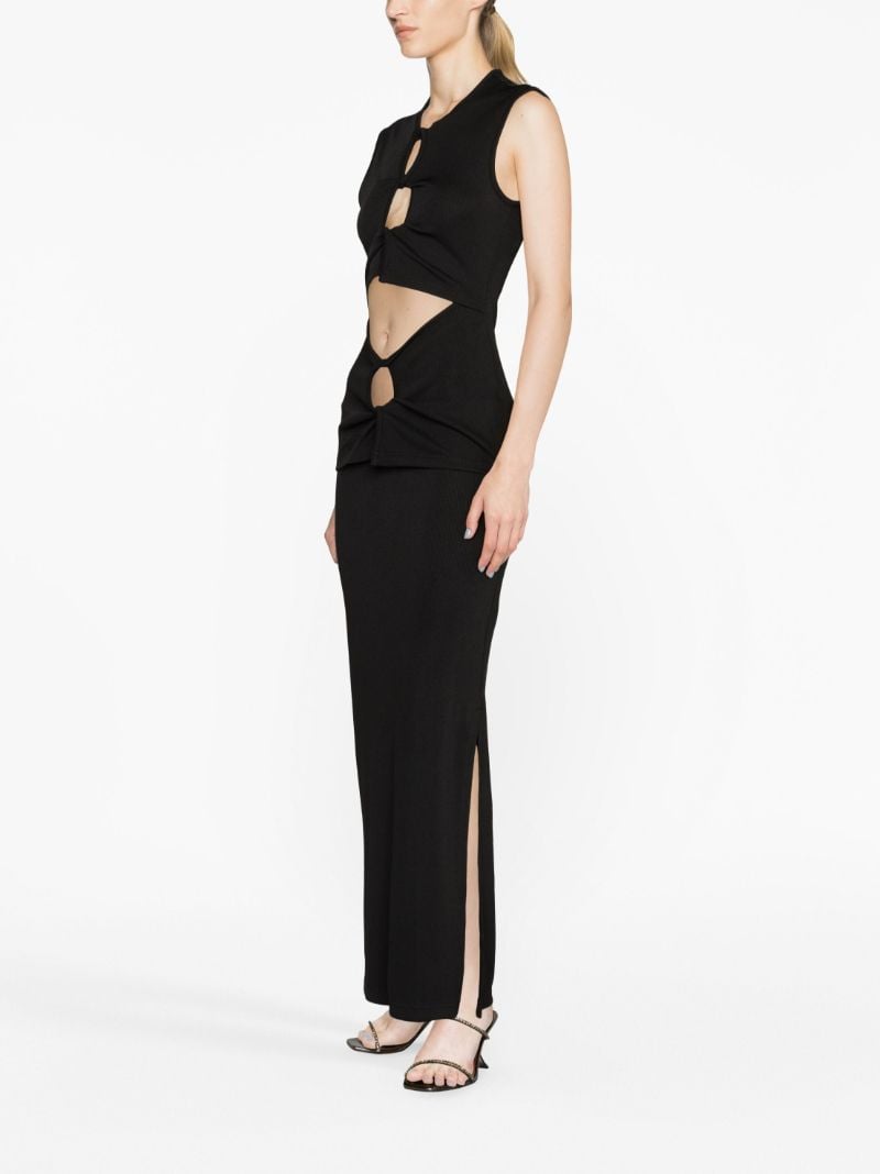 Black Cut-out Maxi Dress