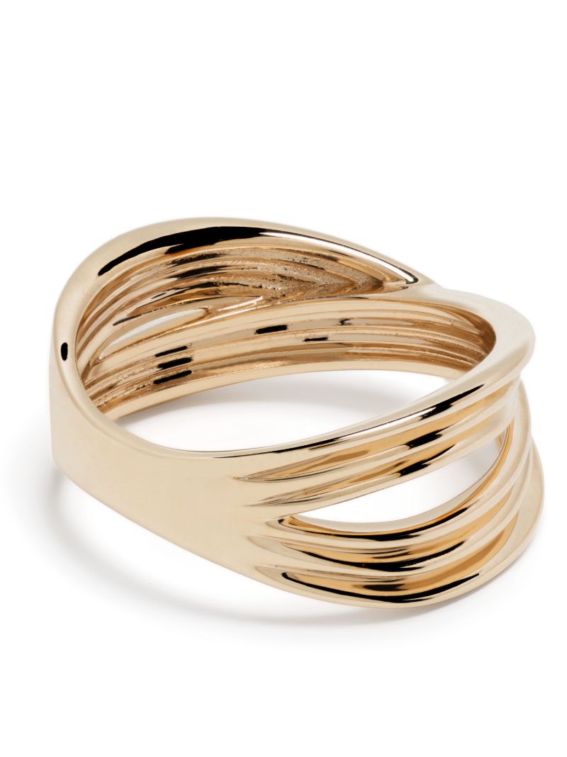 14k Yellow Gold Nana Bernice Large Crossover Ring