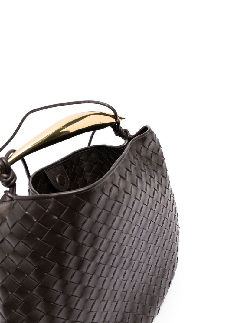 Brown Medium Sardine Top Handle Bag