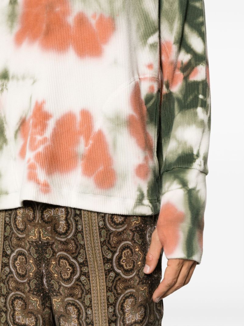 Multicolour Tie-dye Cotton Sweater